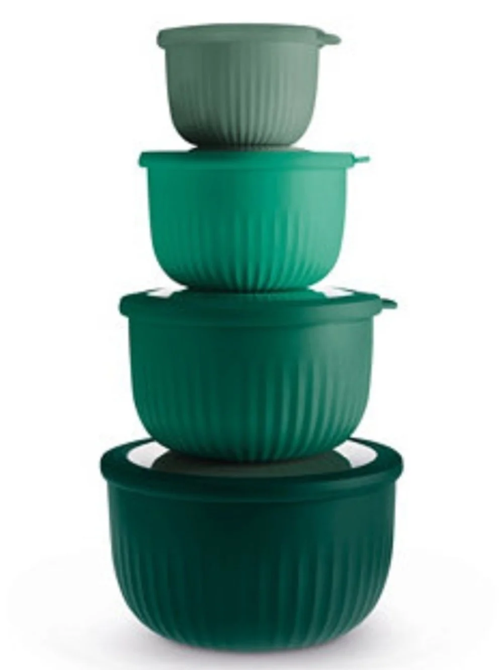 Art & Cook 8-Piece Round Nesting Bowl Set with Lids